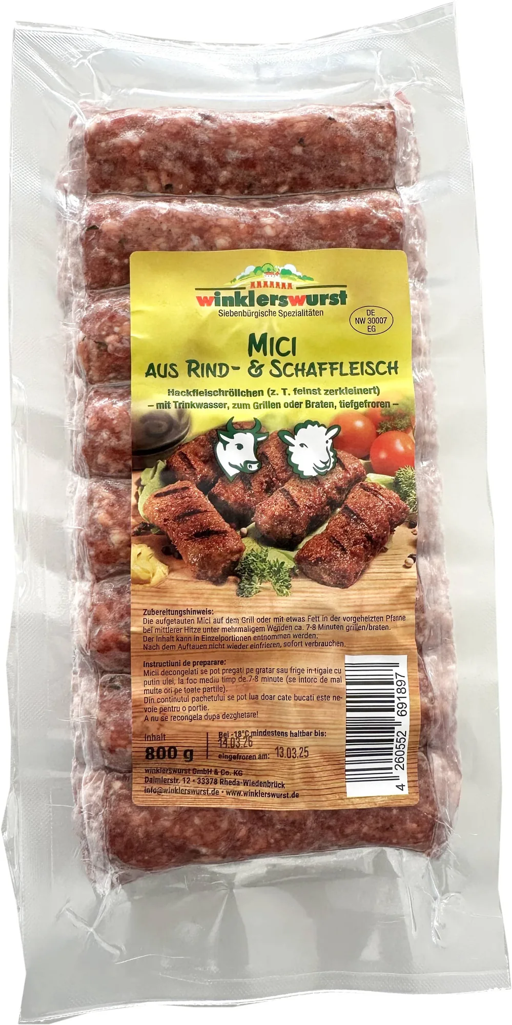 Mici aus Rind- und Schaffleisch - Produktbild 4