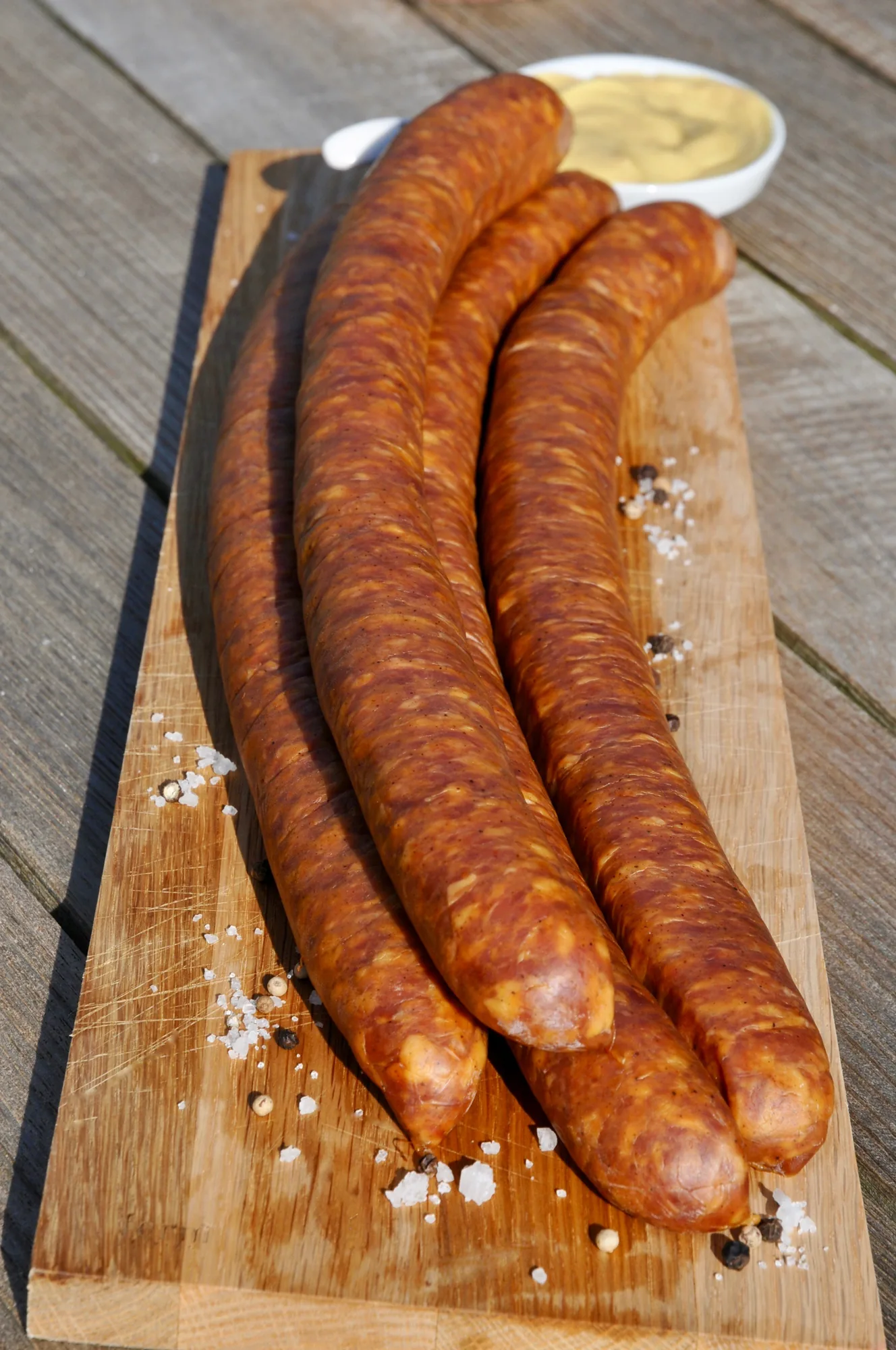 geräucherte Bratwurst mit Knoblauch LANG