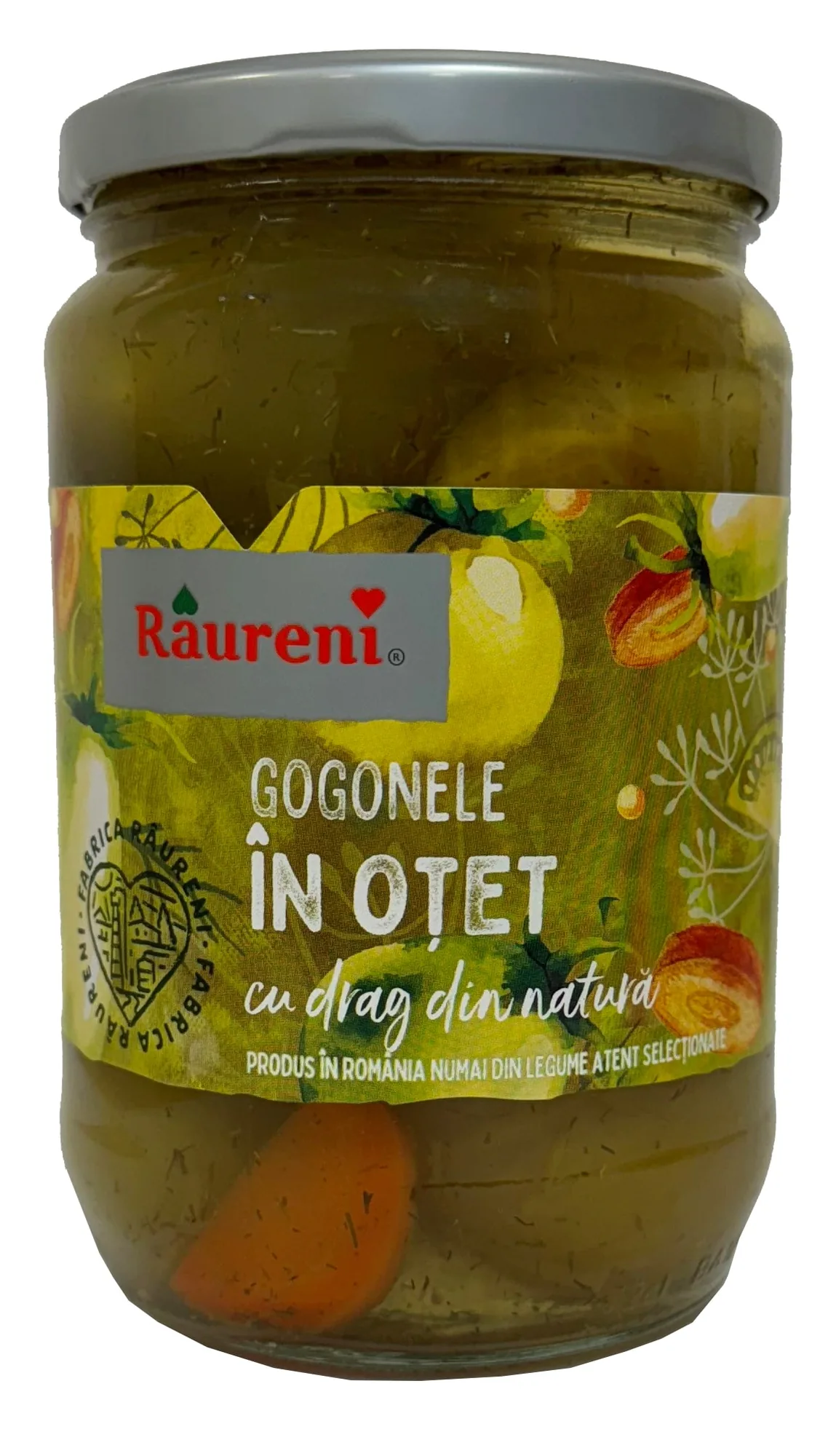 grüne Tomaten in Essig