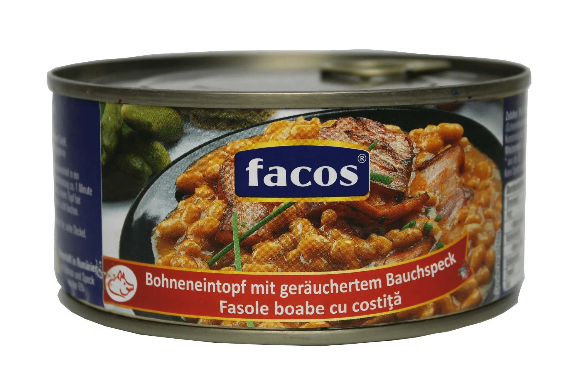 Bohneneintopf mit geräuchertem Bauchspeck