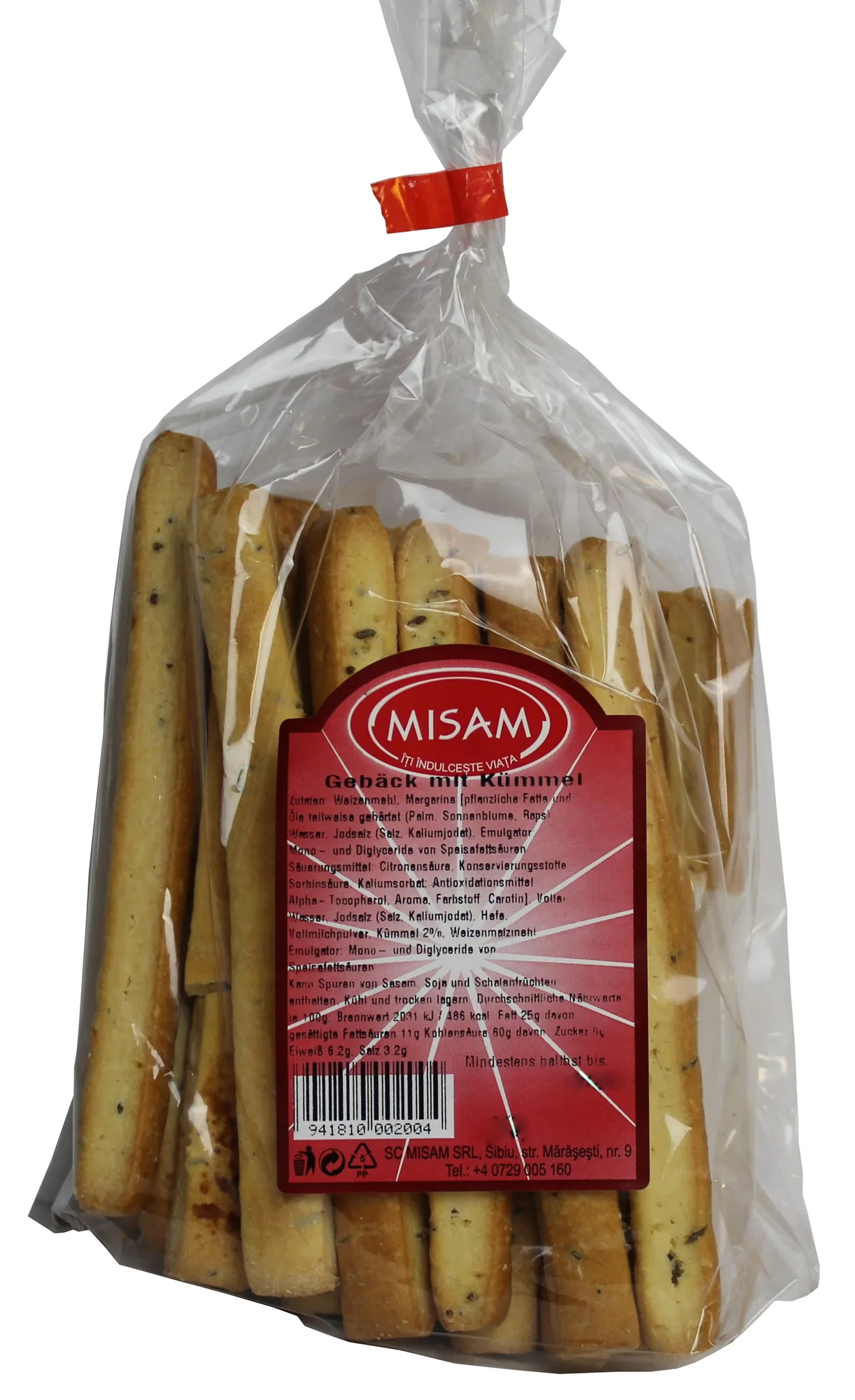 Mürbeteig- Stangen mit Kümmel