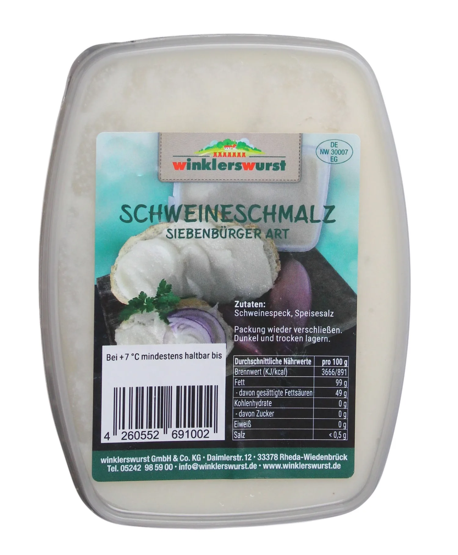 Schmalz vom Schwein