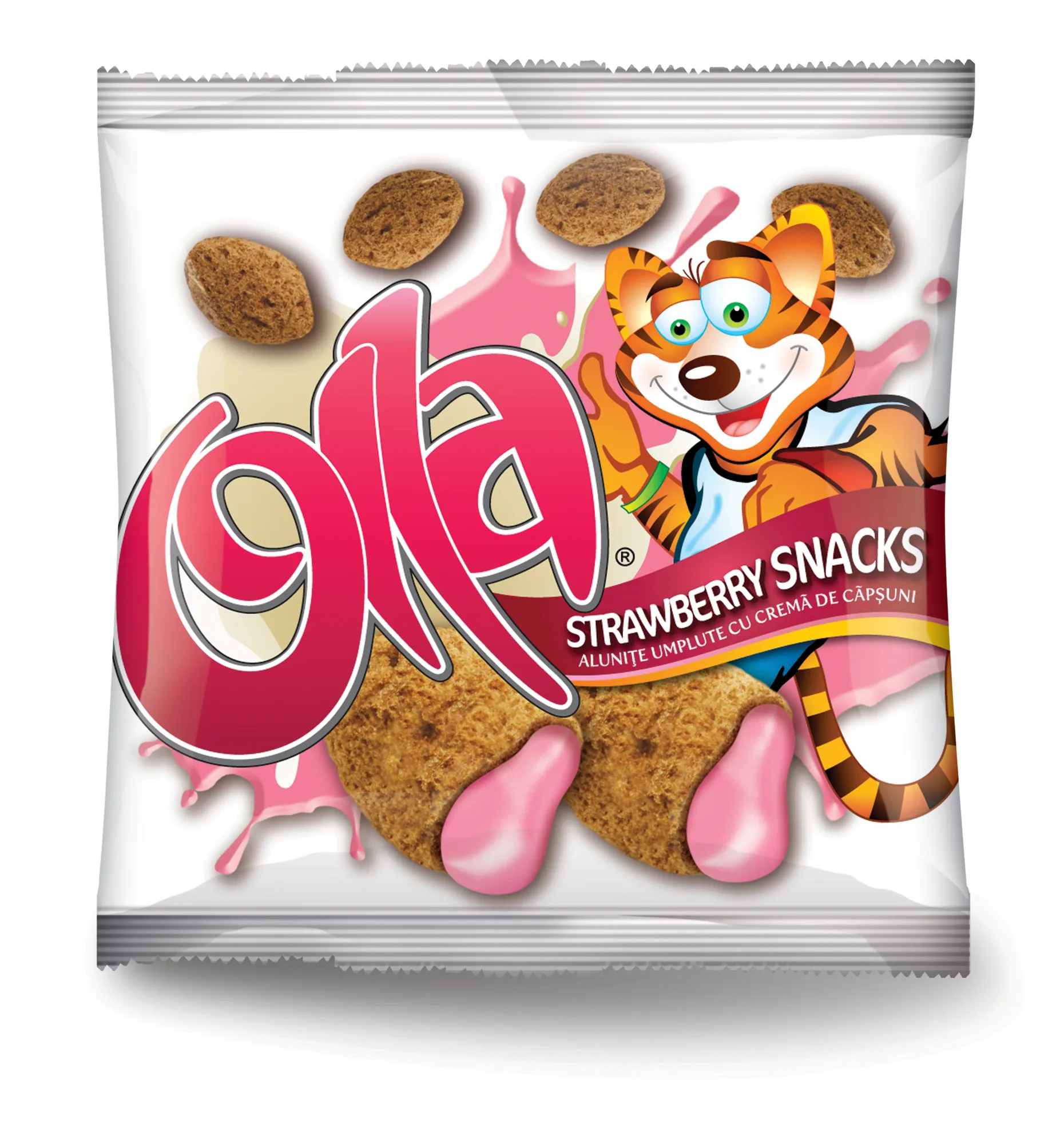 Olla Snacks mit Erdbeercreme