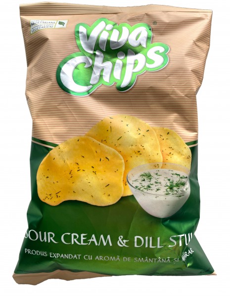 Viva Chips Sauerrahm (sour cream) &amp; Dill