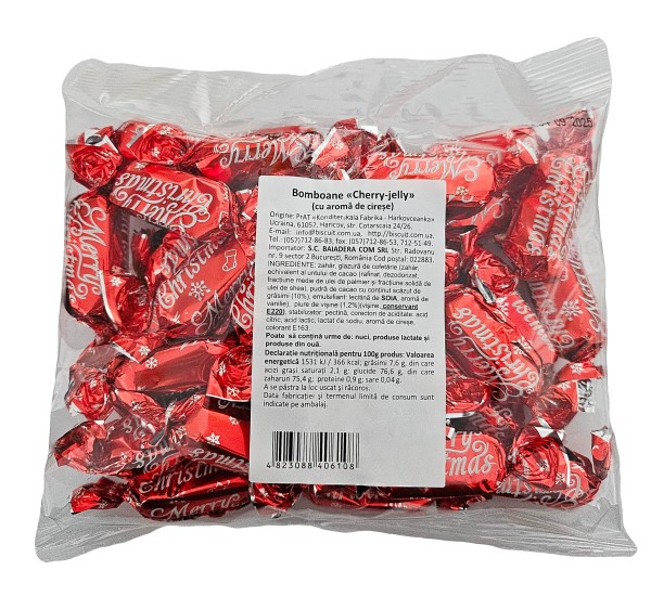 Bomboane de pom cu jeleu de cirese