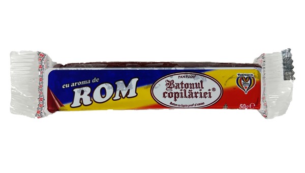 Baton de ciocolată cu aromă de rom