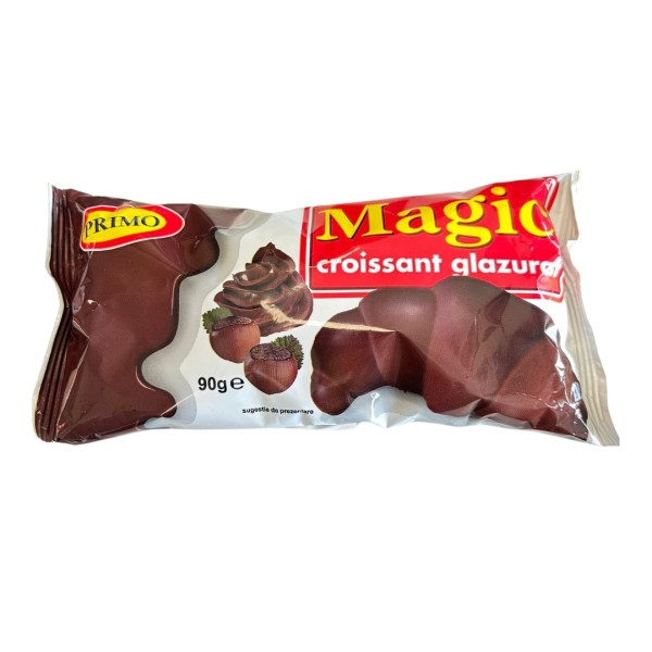 Magic Croissant mit Schokoglasur und Schokofüllung