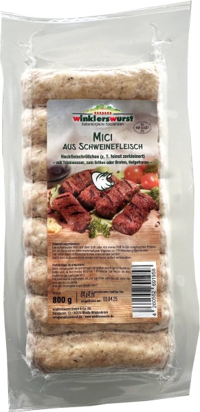 Mici aus Schweinefleisch (1 Pack)
