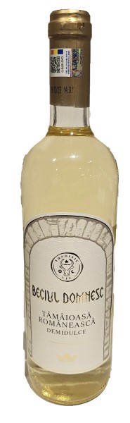 Beciul Domnesc Tamaioasa Romaneasca vin alb demidulce